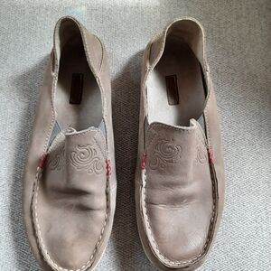 Men's Brown Leather Slip-On Shoes